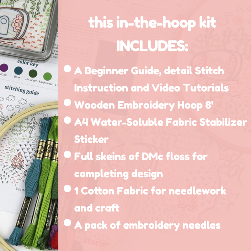 Rubbyoo Embroidery Kit - White Pumpkin
