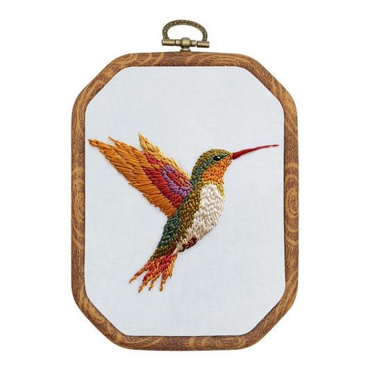 Rubbyoo Embroidery Kit-Vibrant Hummingbird2