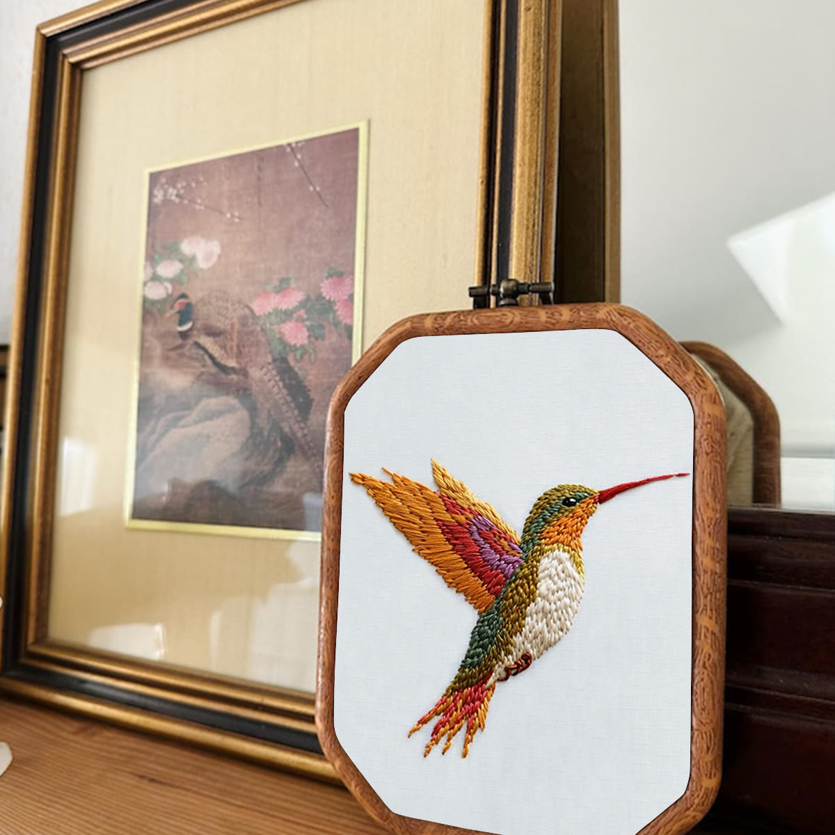 Rubbyoo Embroidery Kit-Vibrant Hummingbird2