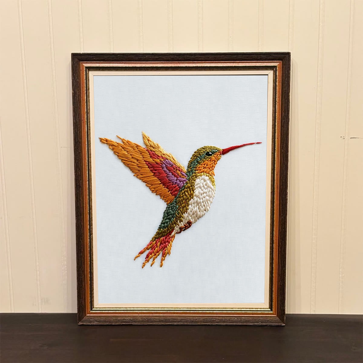 Rubbyoo Embroidery Kit-Vibrant Hummingbird2