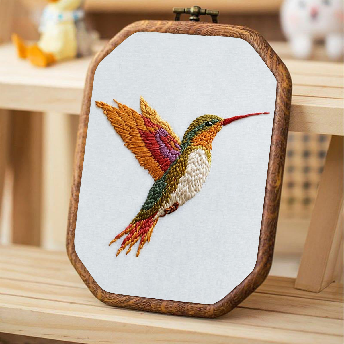 Rubbyoo Embroidery Kit-Vibrant Hummingbird2