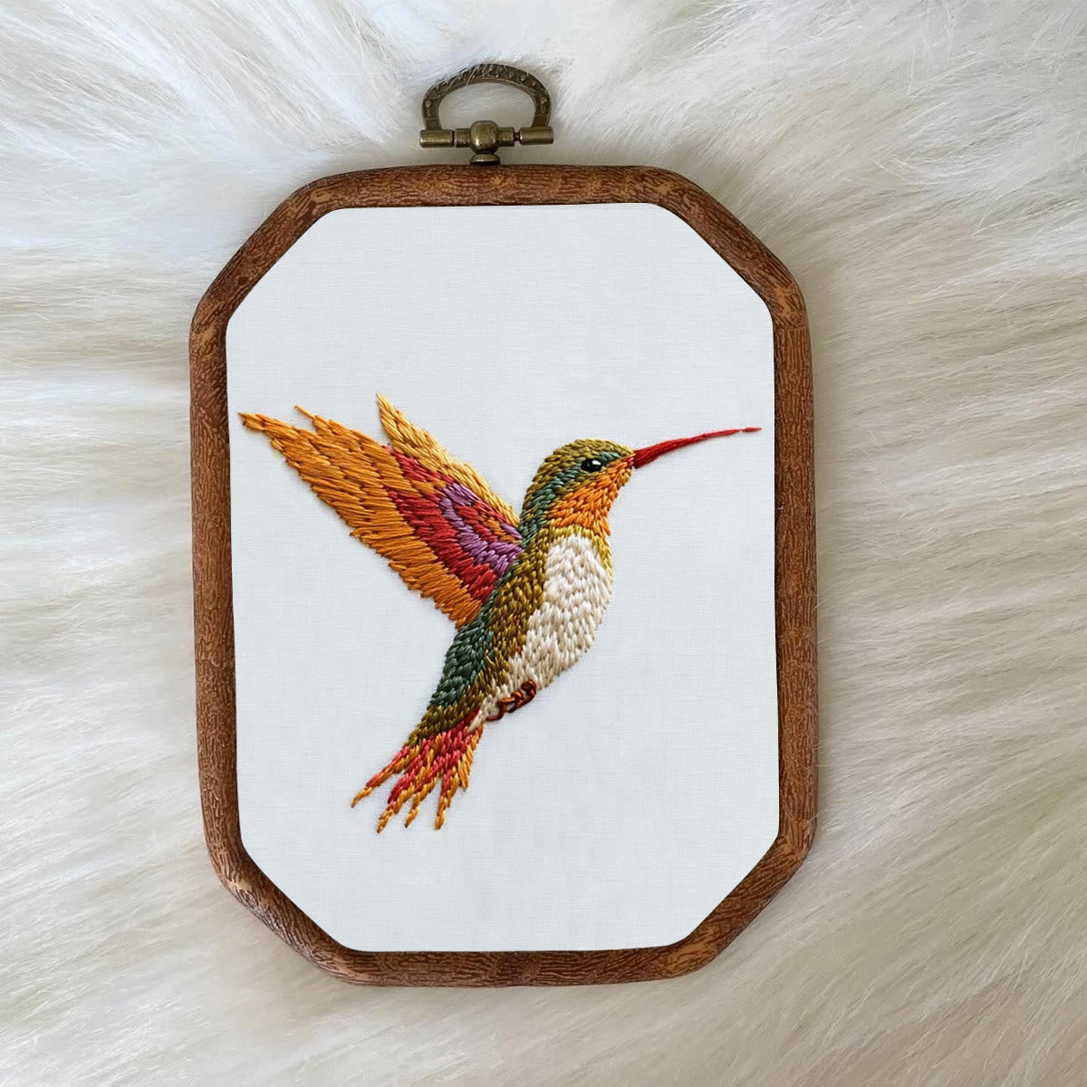 Rubbyoo Embroidery Kit-Vibrant Hummingbird2