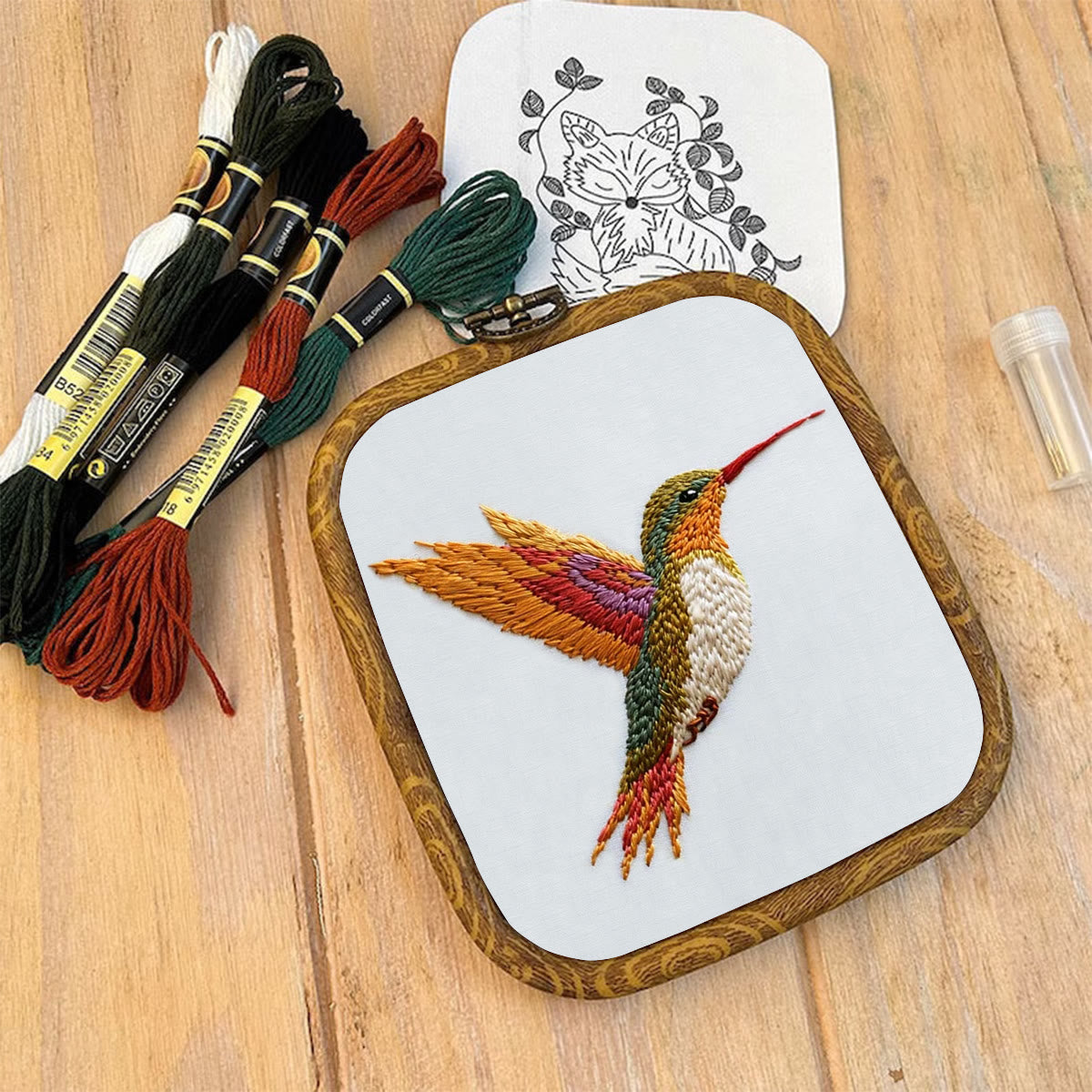 Rubbyoo Embroidery Kit-Vibrant Hummingbird2