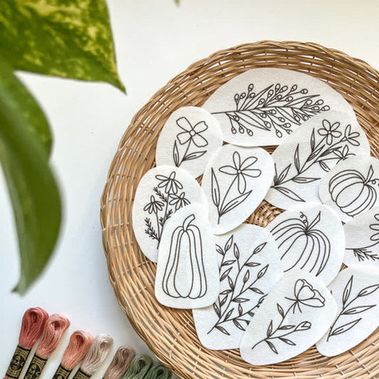 Floral Stick and Stitch Embroidery Patterns