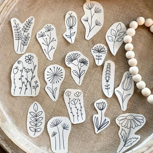 Wildflowers Stick and Stitch Embroidery Patterns
