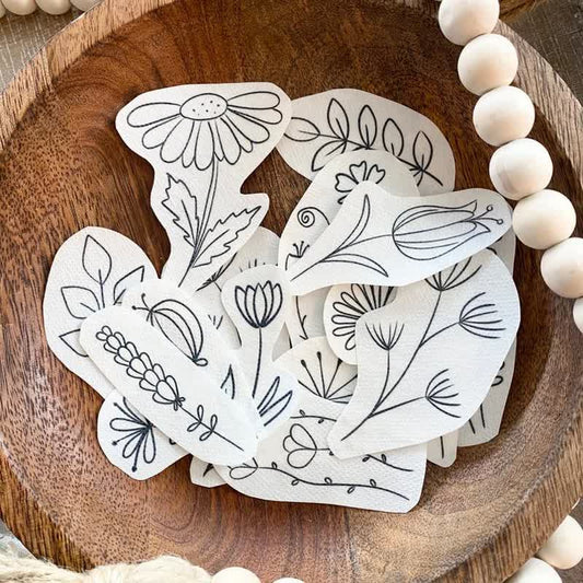 Wildflowers Stick and Stitch Embroidery Patterns
