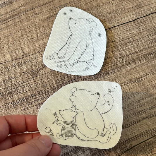 Pooh bear Pack Stick and Stitch Embroidery Patterns