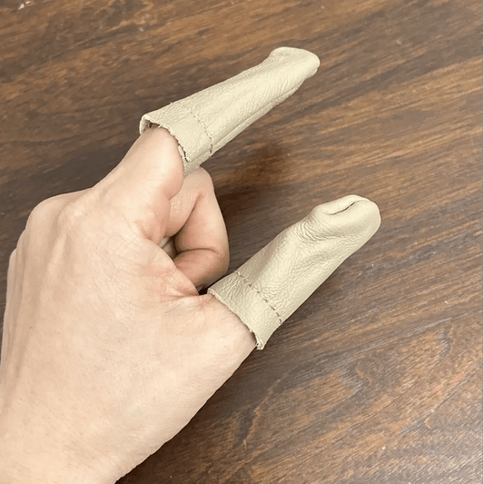 Pair of Craft Sewing Needle Felt Leather Finger Protectors