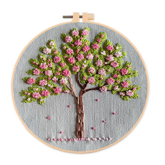 Rubbyoo Embroidery Kit - Pink Blossom