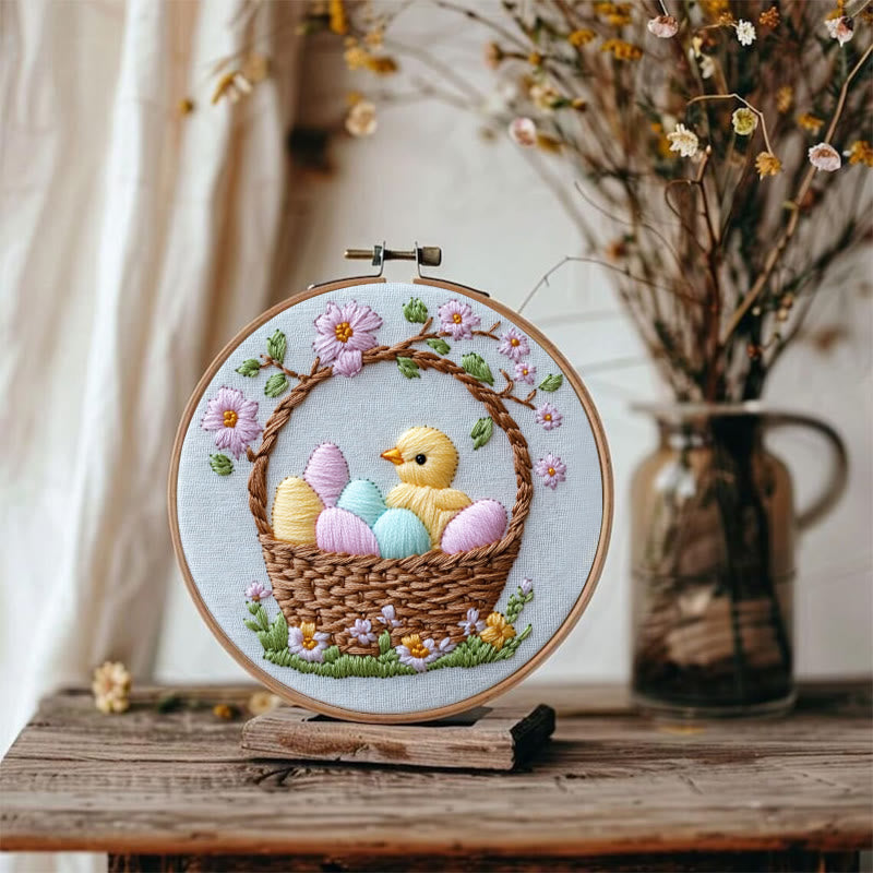 Rubbyoo Embroidery Kit -Easter Basket | Holiday Needlework Gift  DIY Craft Kits
