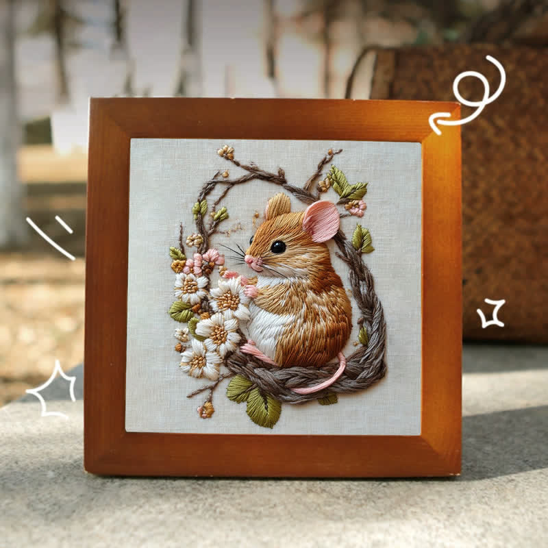 Wooden Embroidery Frame | Art Display Photo Frame