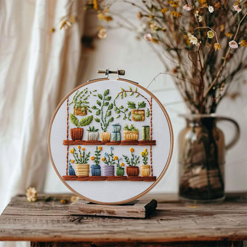 Rubbyoo Embroidery Kit -  The Flower Shop | Needlework Craft Gifts