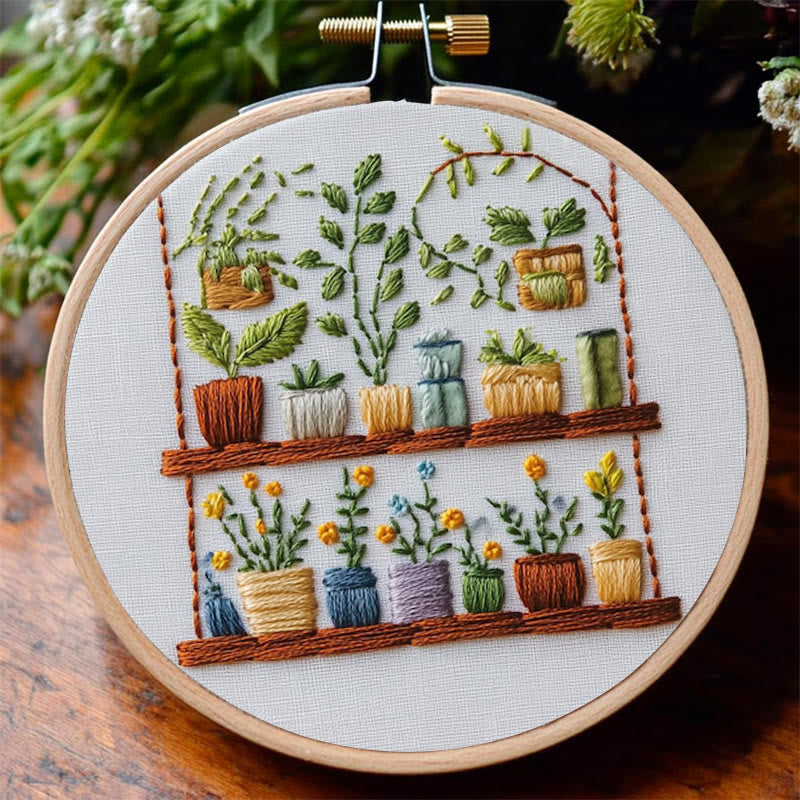 Rubbyoo Embroidery Kit -  The Flower Shop | Needlework Craft Gifts