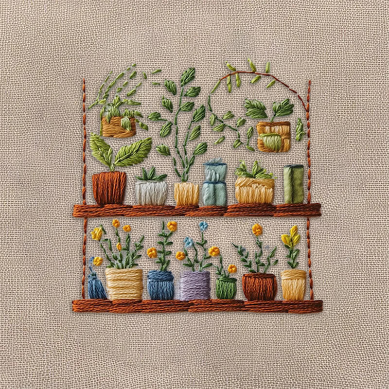 Rubbyoo Embroidery Kit -  The Flower Shop | Needlework Craft Gifts
