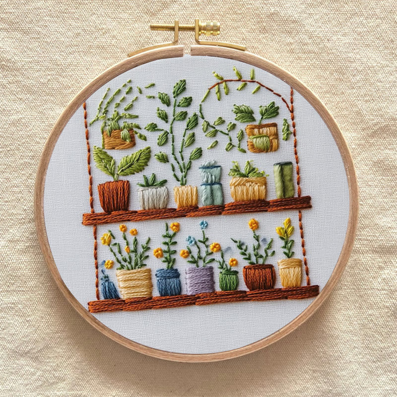 Rubbyoo Embroidery Kit -  The Flower Shop | Needlework Craft Gifts