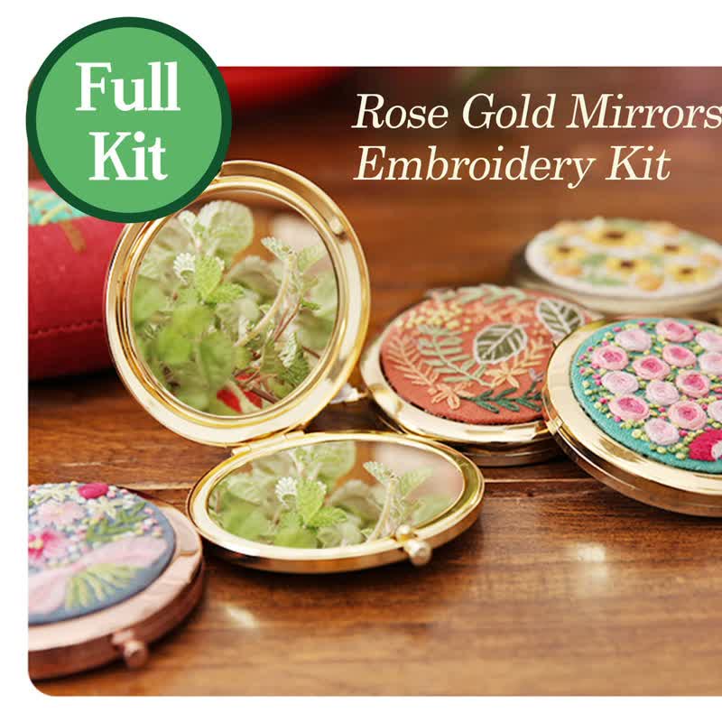 Rose gold Mirror Embroidery Kit For Beginner| Bridesmaid Gifts| Pretty Personalized Gifts