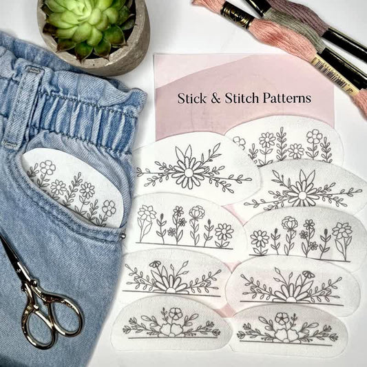 Blooming Flowers Stick And Stitch Embroidery Patterns | Embroidery For Clothes