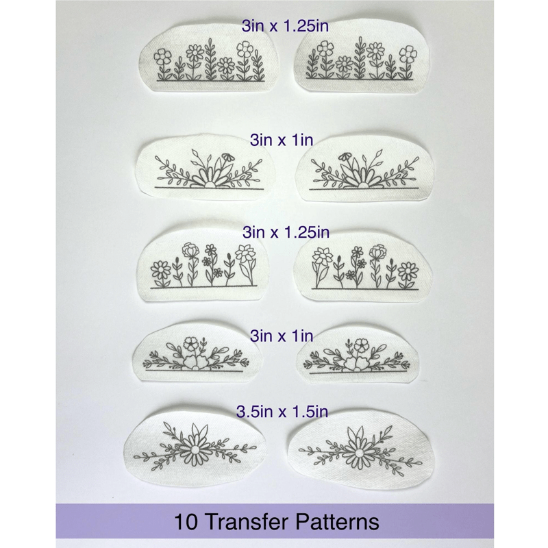 Blooming Flowers Stick And Stitch Embroidery Patterns | Embroidery For Clothes