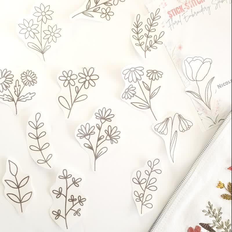 Blooming Flowers Stick And Stitch Embroidery Patterns | Embroidery For Clothes