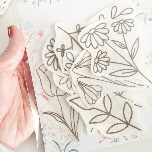 Blooming Flowers Stick And Stitch Embroidery Patterns | Embroidery For Clothes