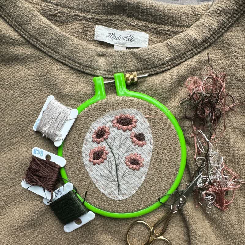 Flowers Stick And Stitch Embroidery Patterns | Embroidery For Clothes