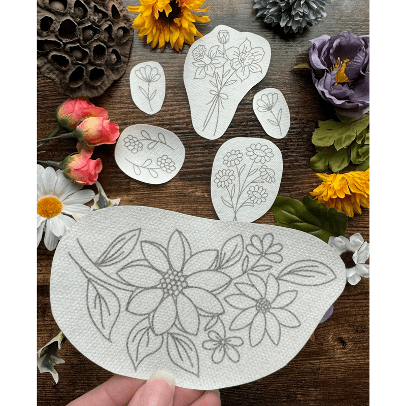 Flowers Stick And Stitch Embroidery Patterns | Embroidery For Clothes