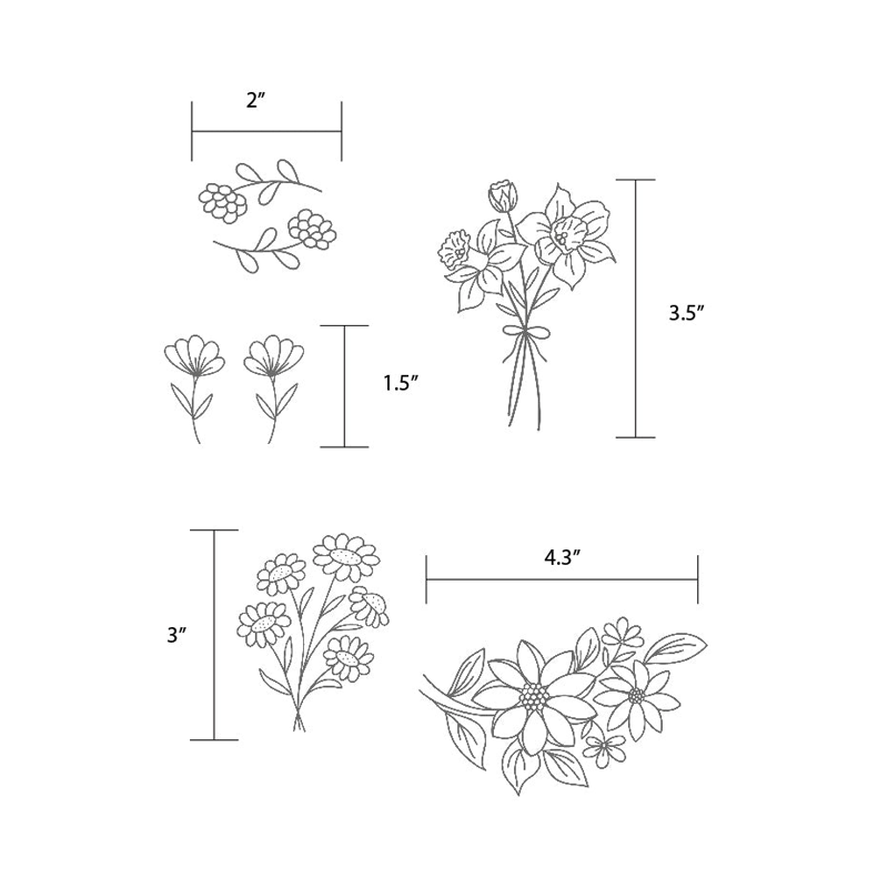 Flowers Stick And Stitch Embroidery Patterns | Embroidery For Clothes