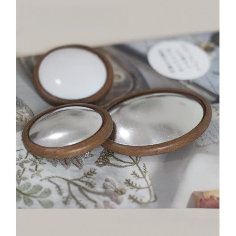 Embroidery Wooden Brooch | Oval And Round Brooch | Blank Safety Brooch Holder