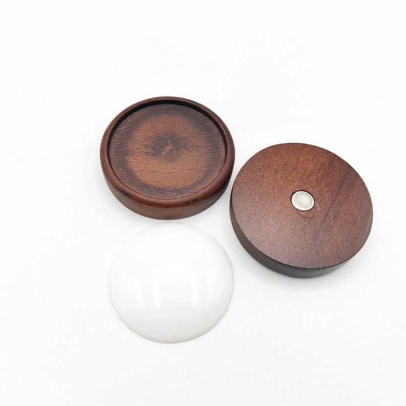 Embroidery Wooden Brooch | Oval And Round Brooch | Blank Safety Brooch Holder