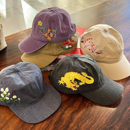 Embroidery Baseball Cap Kit | Handmake Fashion Accessories | Nice Personalized Gift