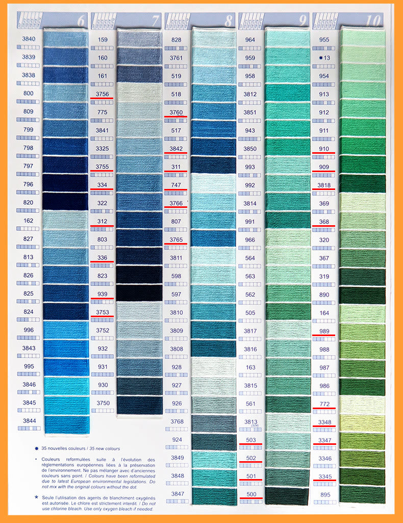 Embroidery Thread Sets - 4m And  8m Thread Kit With Floss Bobbins |  Various Colors Cotton Thread