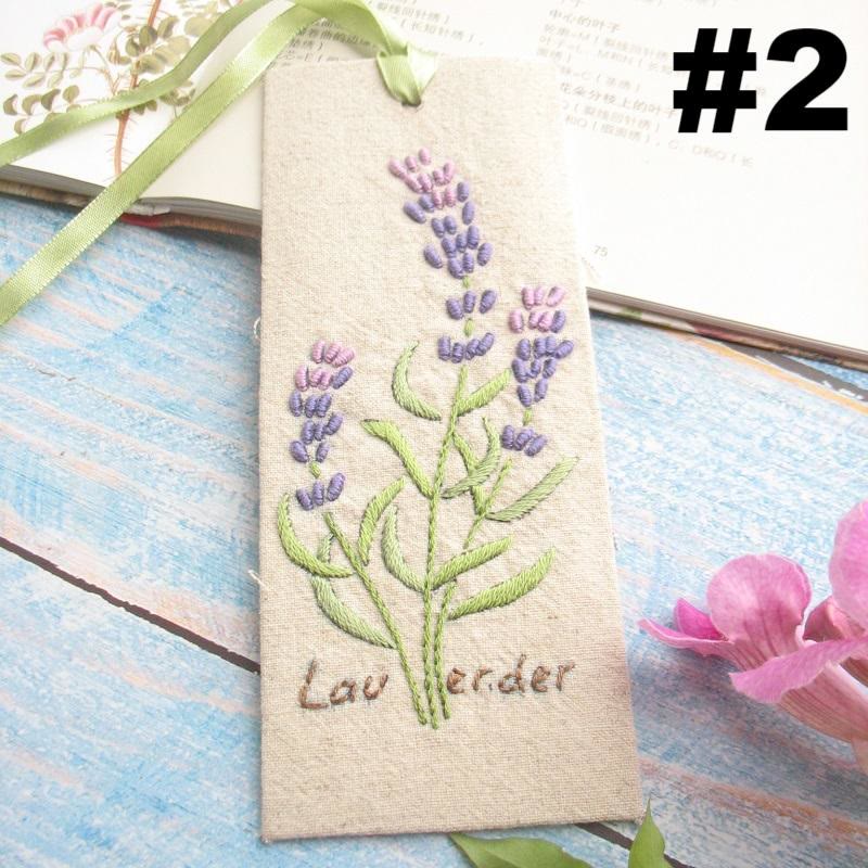 Embroidery Bookmark Kit | Personalized Floral Bookmark | Thoughtful Gift For Readers