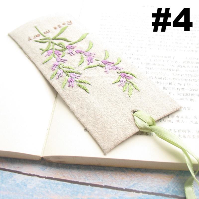 Embroidery Bookmark Kit | Personalized Floral Bookmark | Thoughtful Gift For Readers