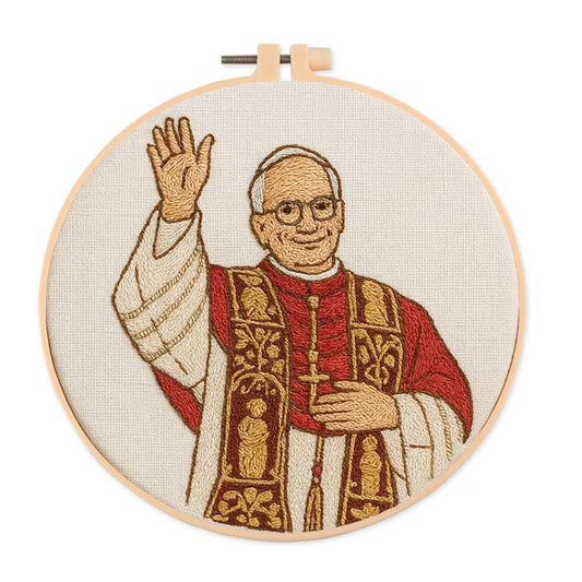Rubbyoo Embroidery Kit - Pope Leo Xiv | Tribute Needle Work | Faithful Catholic Gift