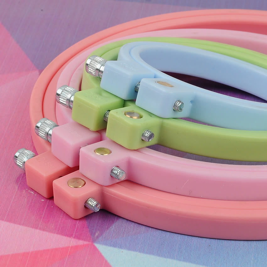 Embroiderey Plastic Frame | 7 Types Embroidered Hoop | Nice Gifts For Handmake Crafter