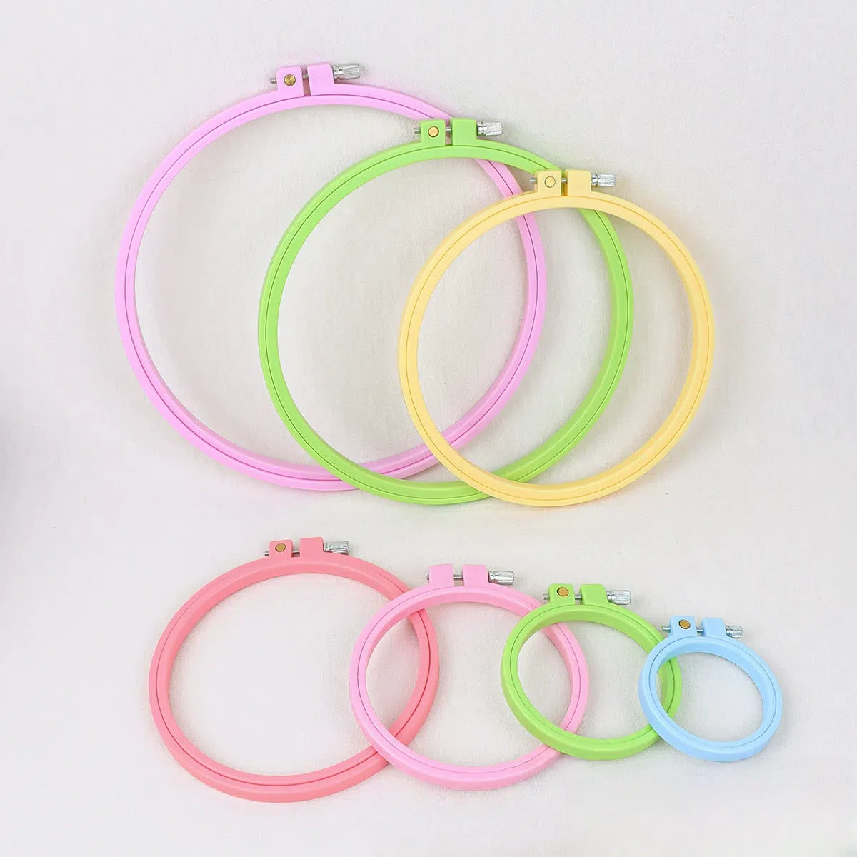 Embroiderey Plastic Frame | 7 Types Embroidered Hoop | Nice Gifts For Handmake Crafter