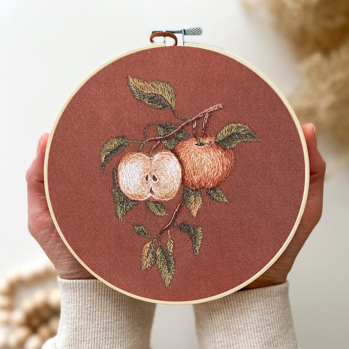 Rubbyoo Embroidery Kit-  Apple