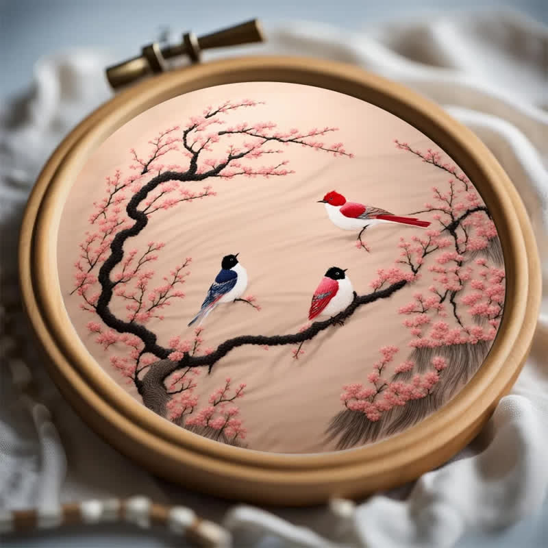 Rubbyoo Embroidery Kit - Spring Bird