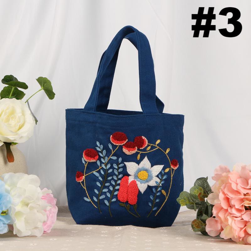 Handmade Canvas Bag Kit | Diy Carrying Bag  | Beginner Needlework