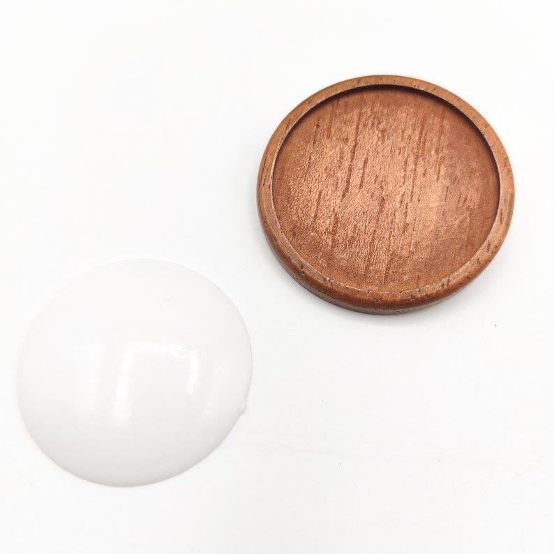 Embroidery Wooden Brooch | Oval And Round Brooch | Blank Safety Brooch Holder