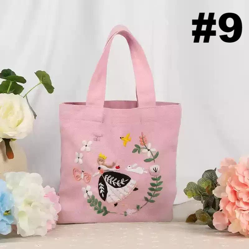 Handmade Canvas Bag Kit | Diy Carrying Bag  | Beginner Needlework