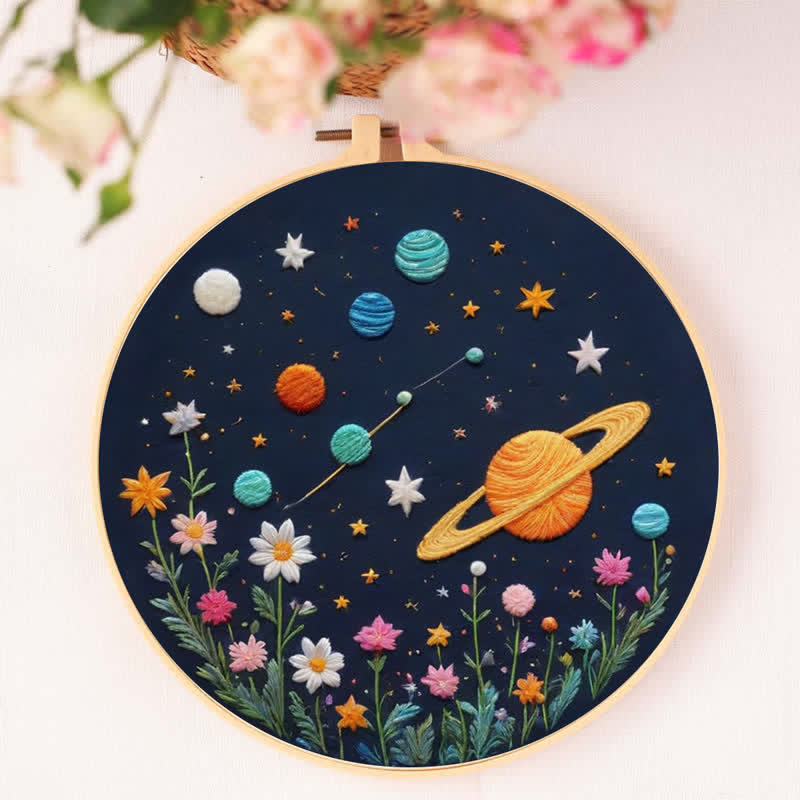 Rubbyoo Embroidery Kit - Planets and Stars