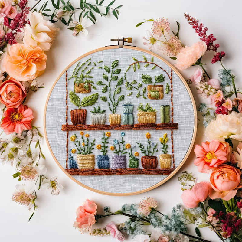 Rubbyoo Embroidery Kit -  The Flower Shop | Needlework Craft Gifts