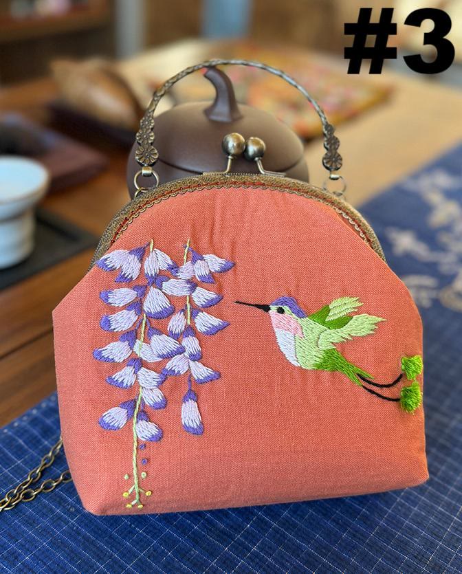 Embroidery Kiss Lock Bag Kit | Diy Stylish Coin Purse | Perfect for beginners