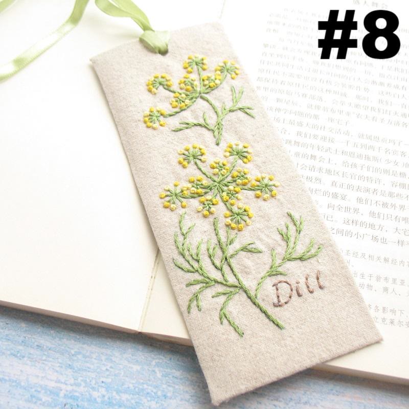 Embroidery Bookmark Kit | Personalized Floral Bookmark | Thoughtful Gift For Readers