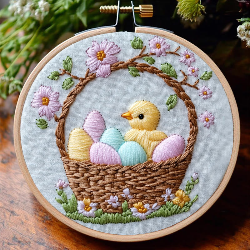 Rubbyoo Embroidery Kit -Easter Basket | Holiday Needlework Gift  DIY Craft Kits