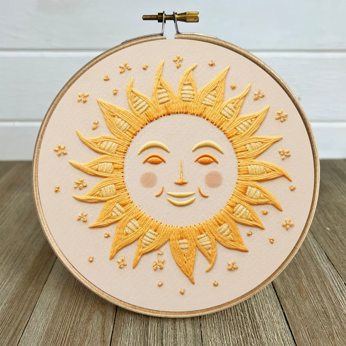 Rubbyoo Embroidery Kit- Smiling Sun