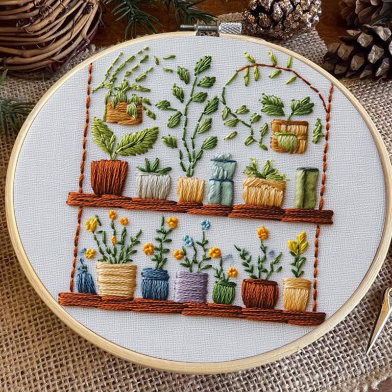 Rubbyoo Embroidery Kit -  The Flower Shop | Needlework Craft Gifts