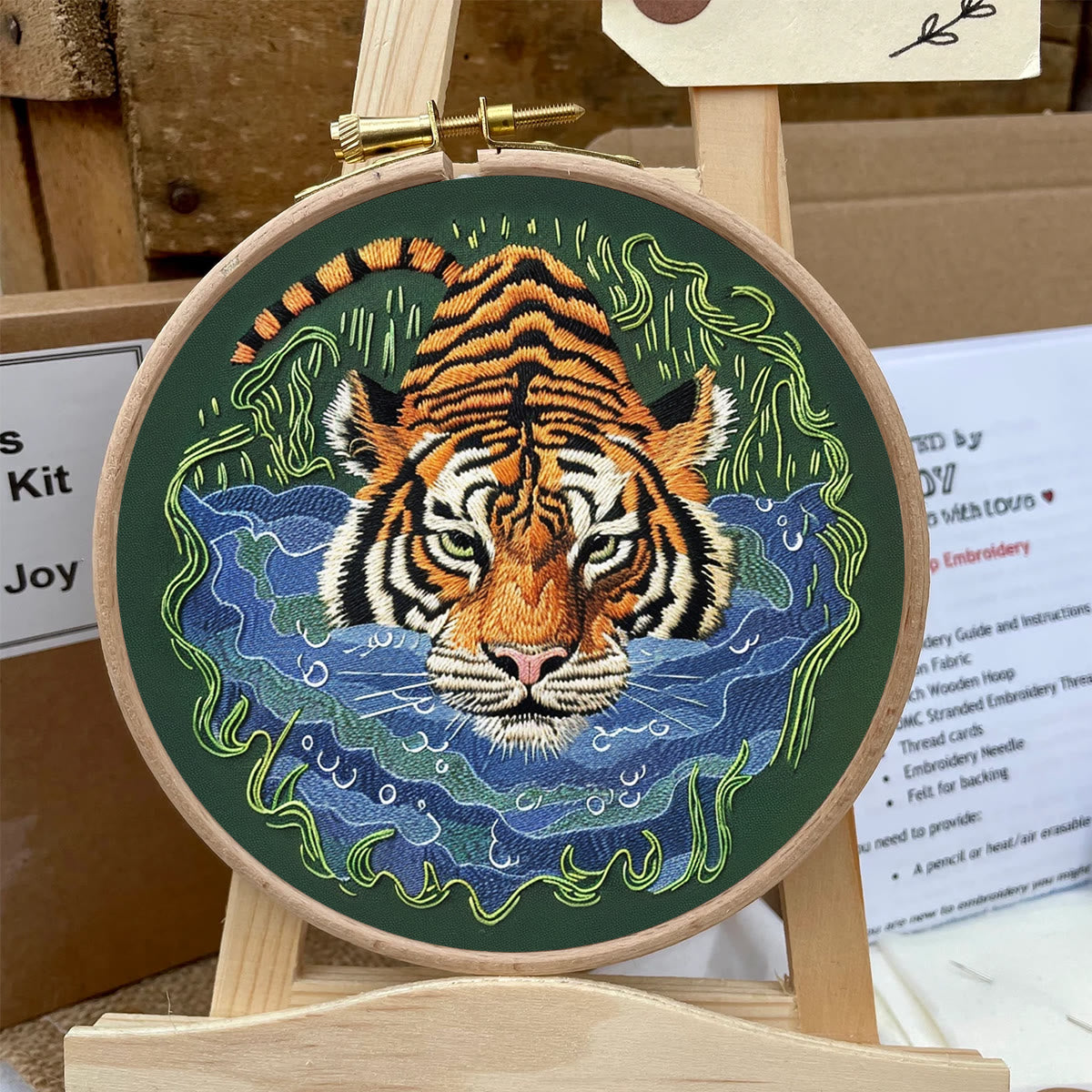 Rubbyoo Embroidery Kit-   Tiger In Jungle