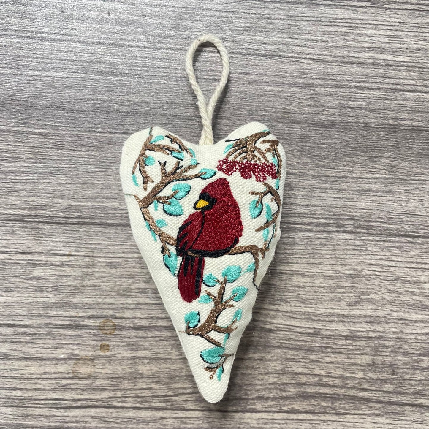 Embroidery Heart Hanging Kits |  Christmas Tree Ornament | Unique Handmade Gifts